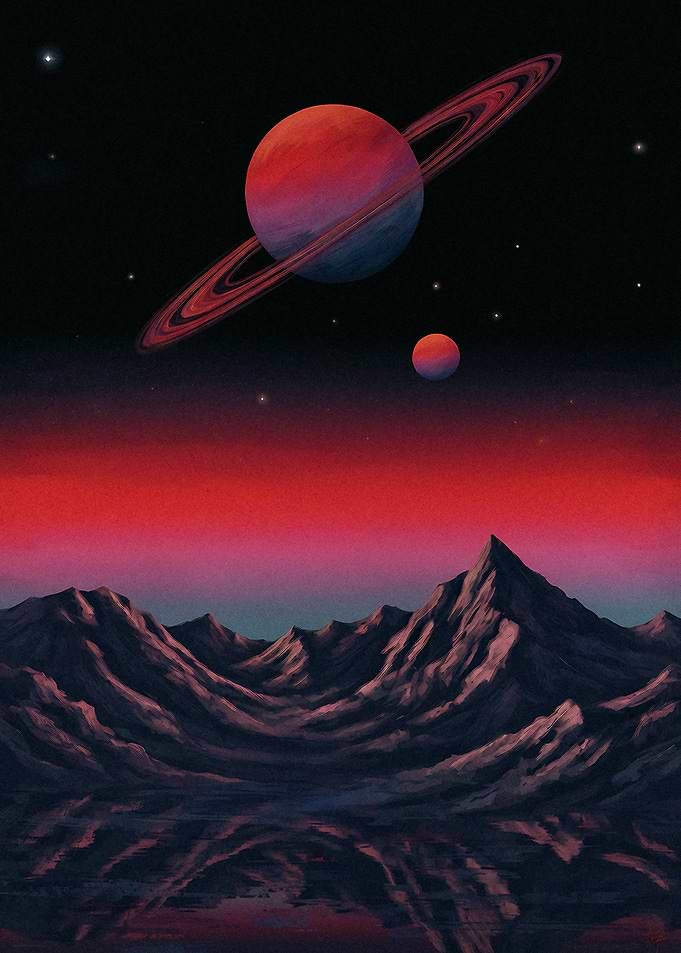Surreal Alien Planet Landscape