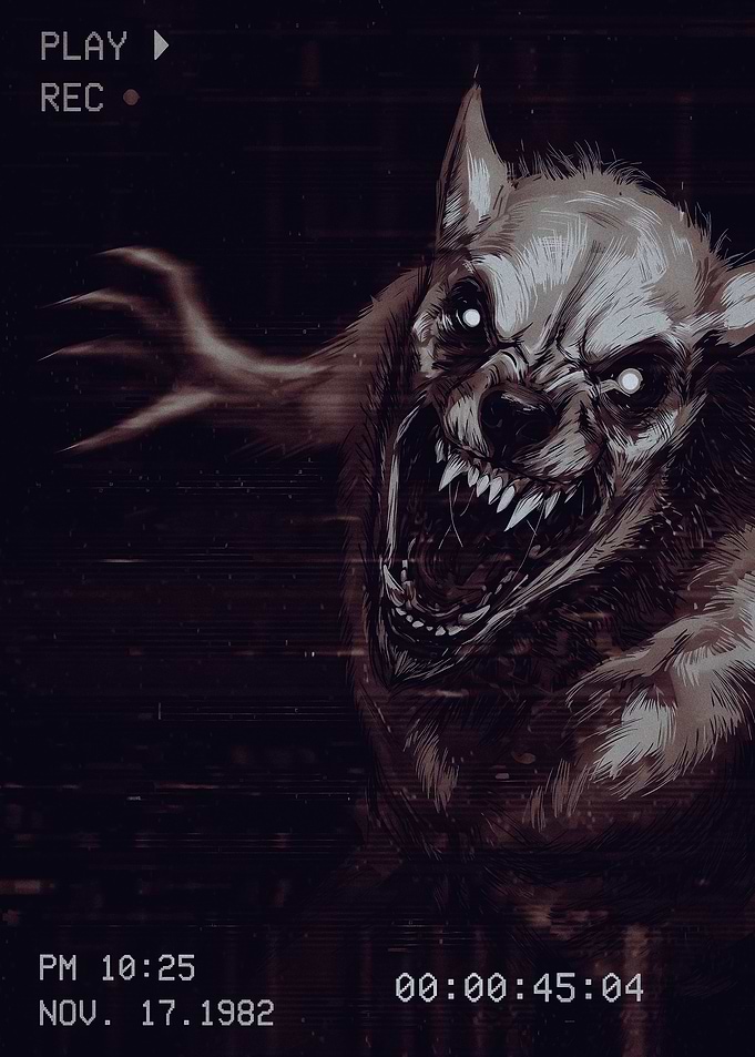 Vintage VHS Found Footage Werewolf