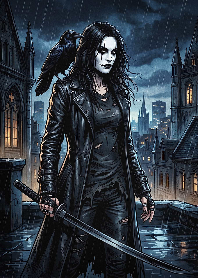 Gothic Warrior Dark Fantasy Art