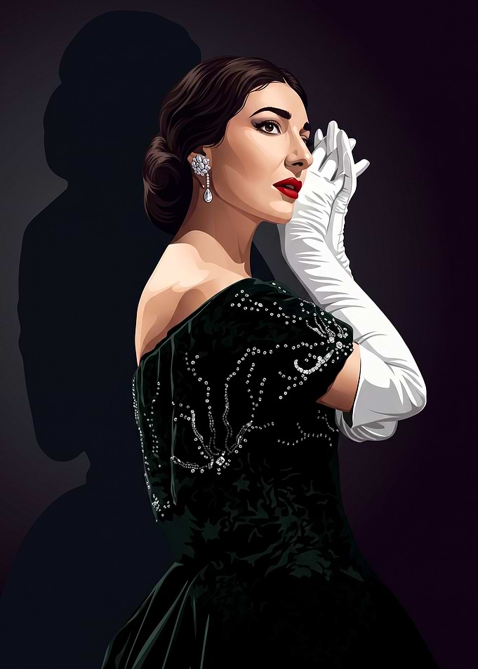 Maria Callas Portrait Poster