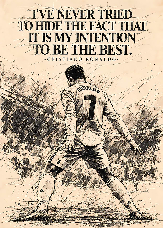 Cristiano Ronaldo Intention to Be the Best Sketch