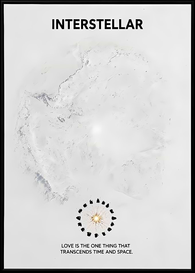 Interstellar Minimalist Movie Poster