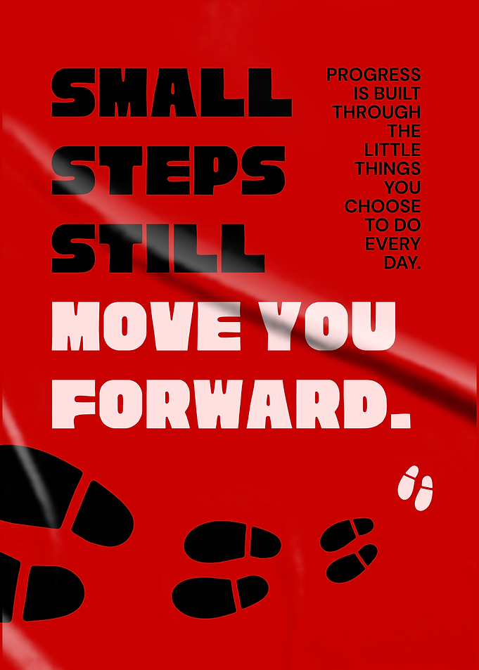 Small Steps Motivational Poster