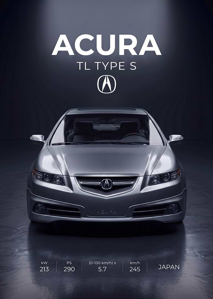 Acura TL Type S Automotive Poster