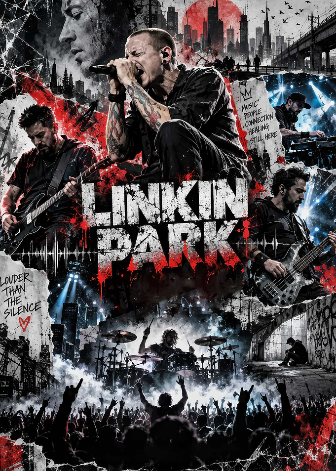 Linkin Park Band Tribute Poster