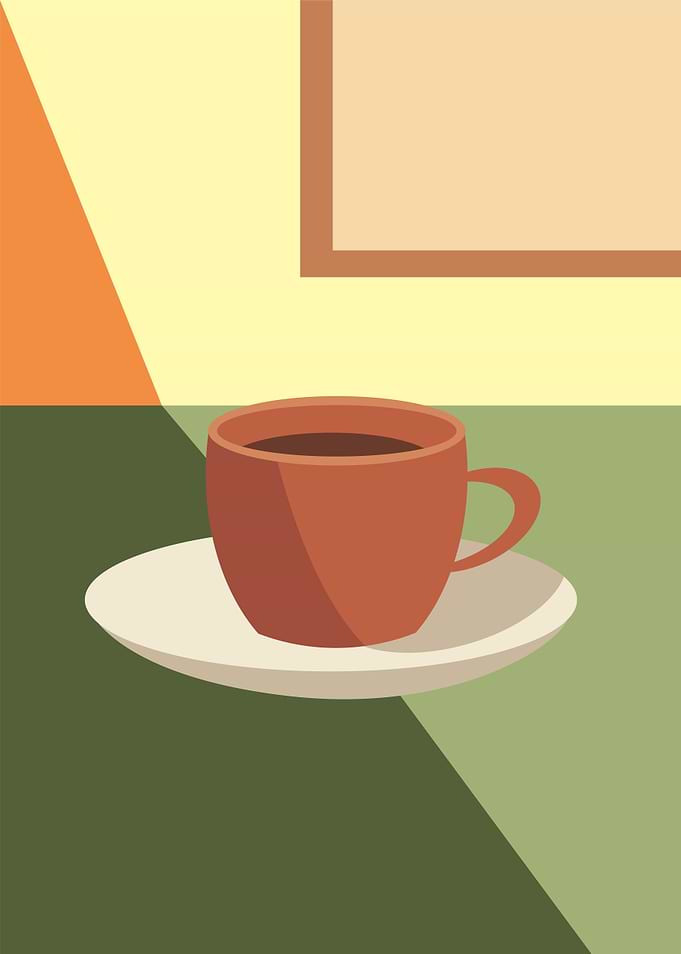 Minimalist Coffee Cup Illustration