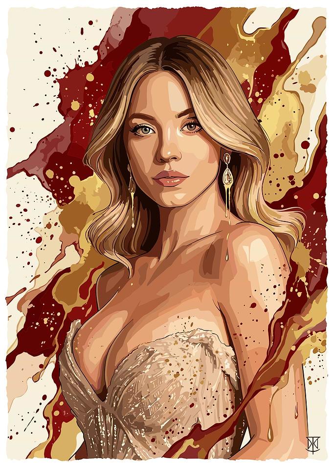Sydney Sweeney Artistic Portrait