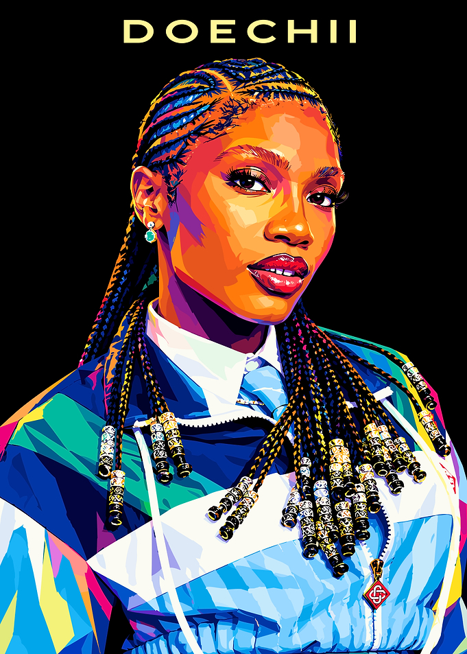 Doechii Pop Art Portrait