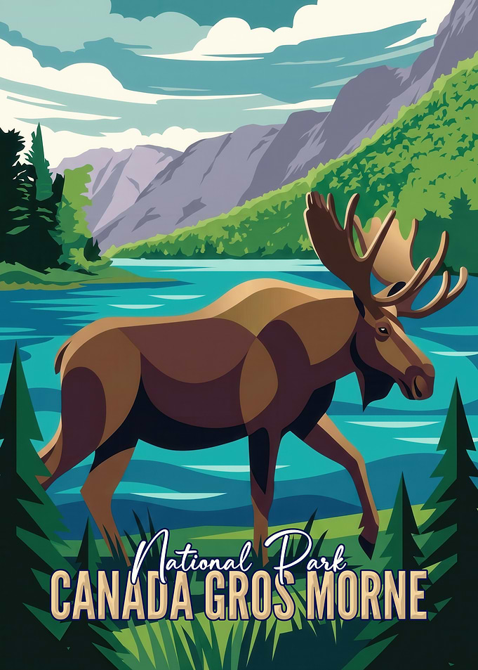 Gros Morne National Park Moose Poster
