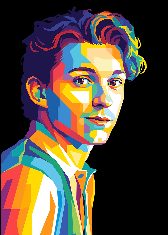 Tom Holland Pop Art Portrait