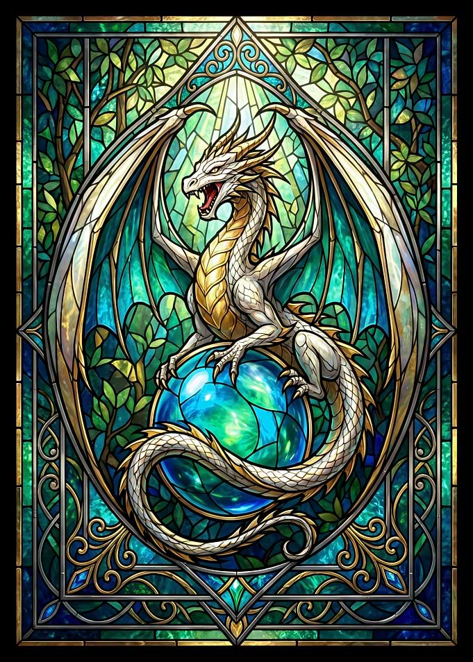 Stained Glass Dragon