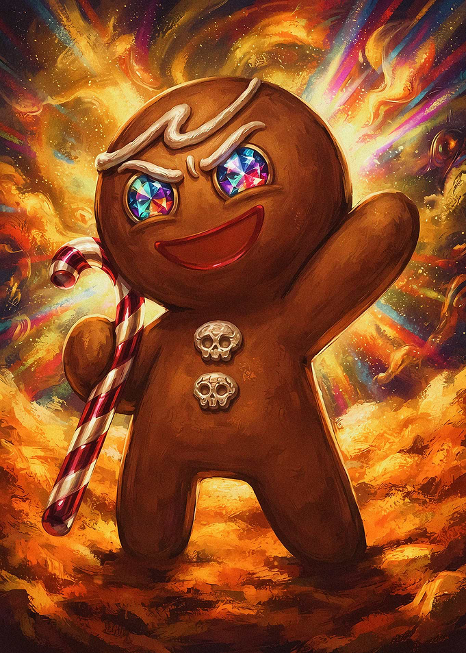Gingerbrave with Gemstone Eyes