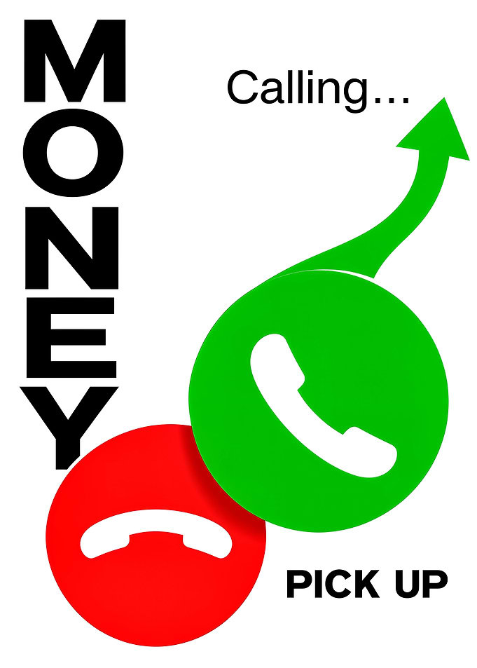 Money Calling Pick Up Graphic