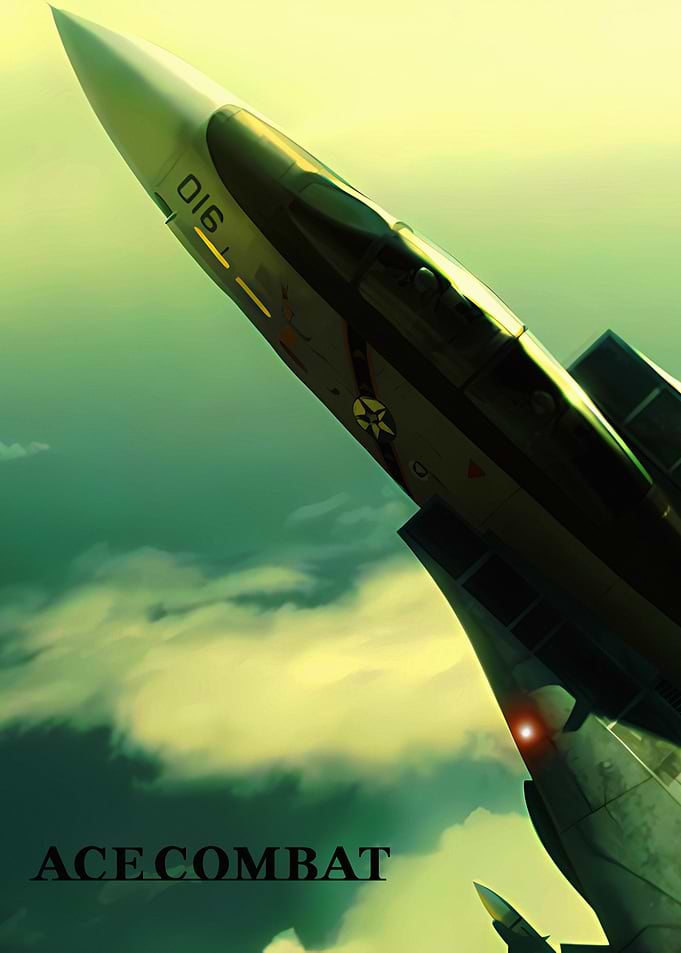 Ace Combat Fighter Jet Poster