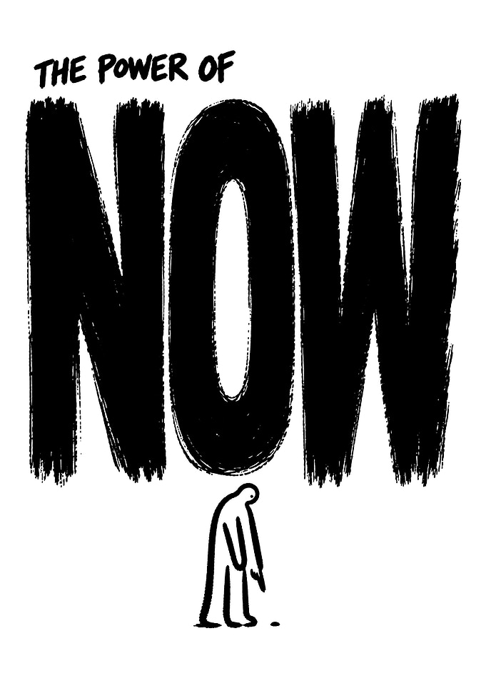 The Power of Now Minimalist Illustration