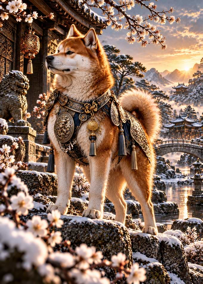 Metal Dog — Regal Guardian of the Snow Temple