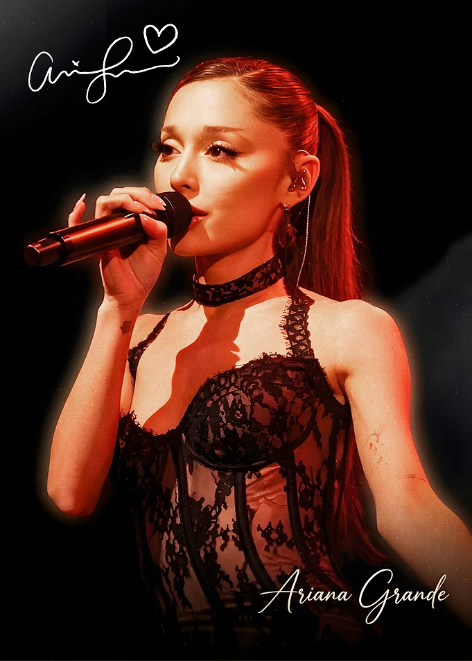 Ariana Grande Performing Live Portrait