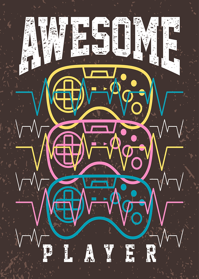 Awesome Player Gaming Poster