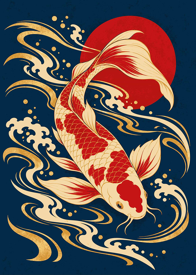 Koi and the Crimson Sun