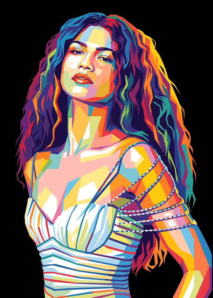 Zendaya Pop Art Portrait