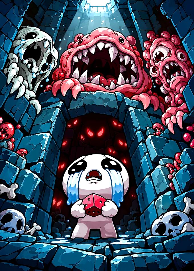 The Binding of Isaac Dungeon Scene