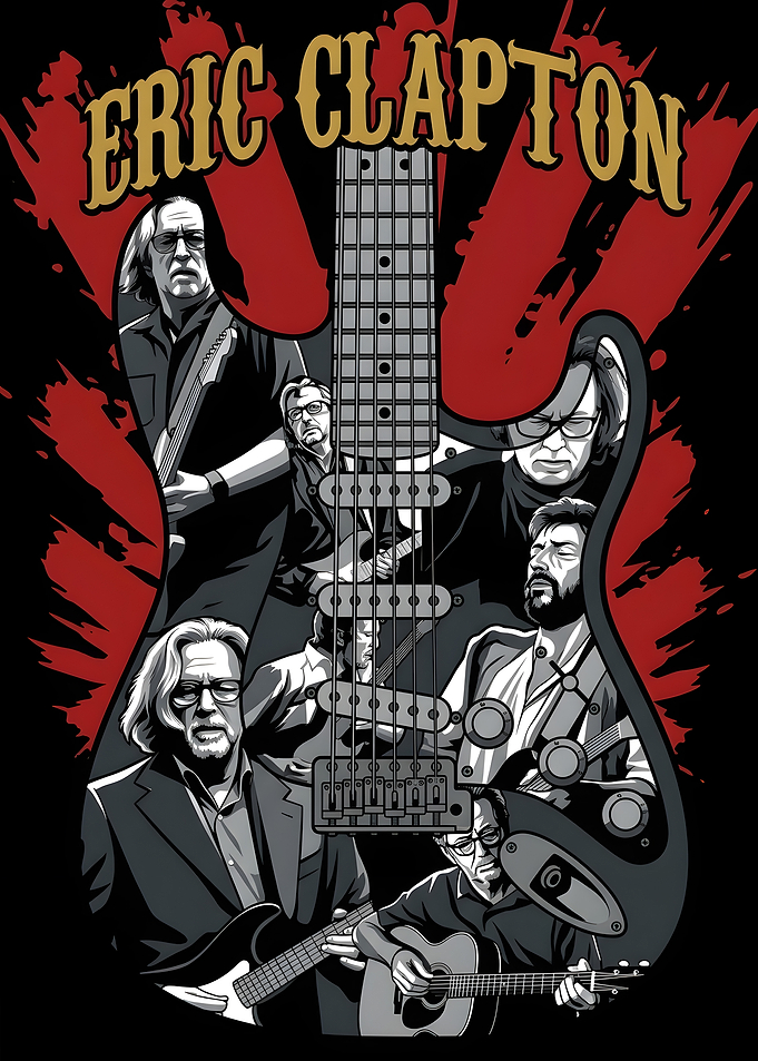 Eric Clapton Guitar Tribute Art