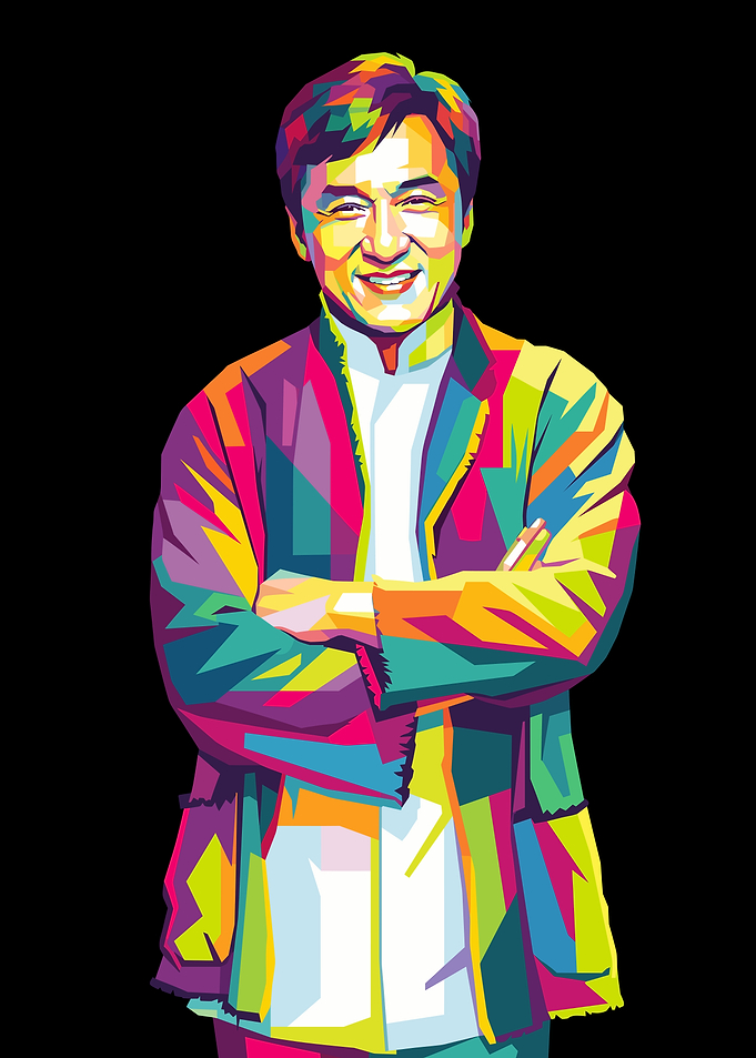 Jackie Chan Pop Art Portrait