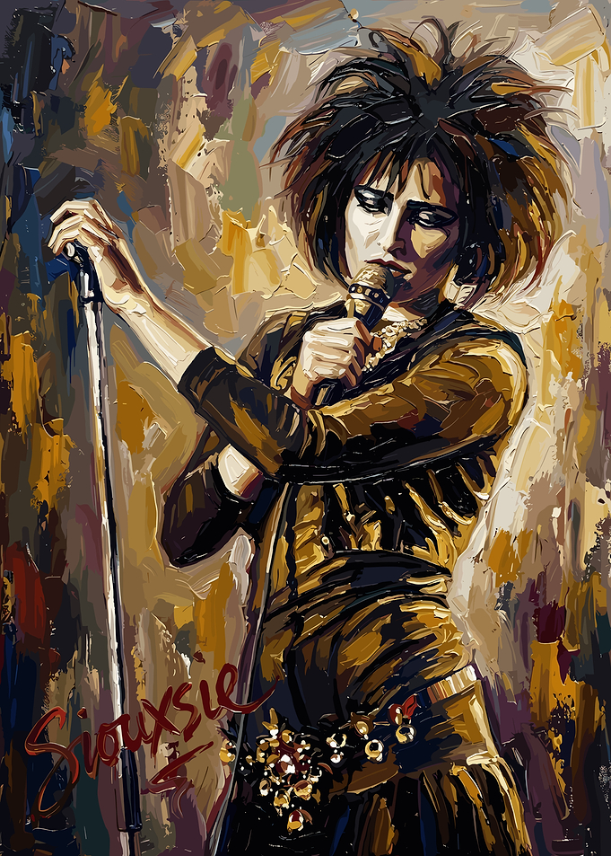 Siouxsie Sioux Oil Painting Portrait