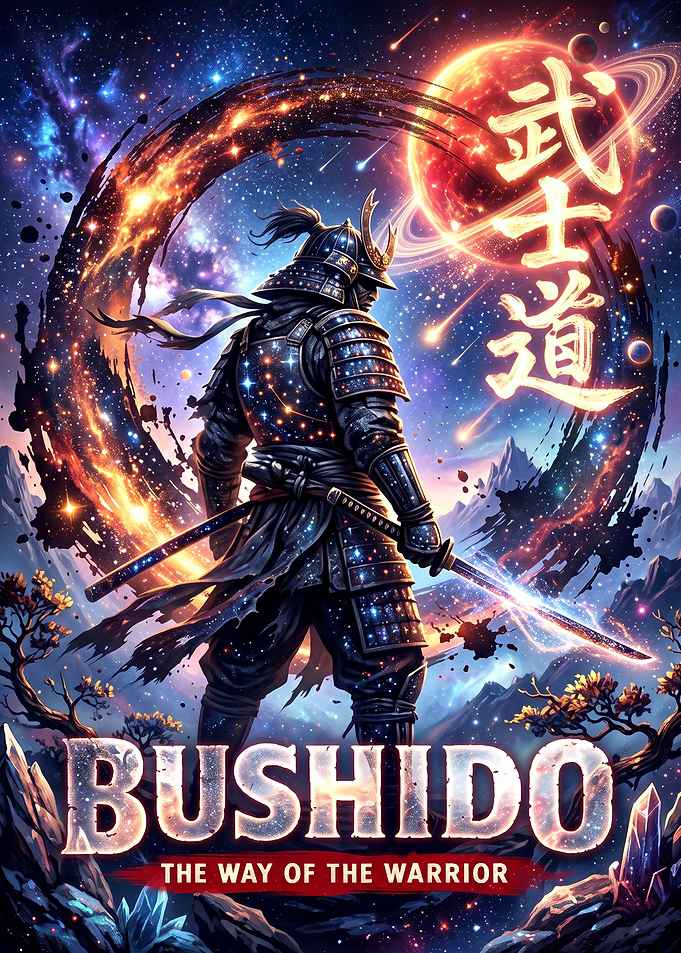 Bushido Cosmic Samurai Warrior Poster