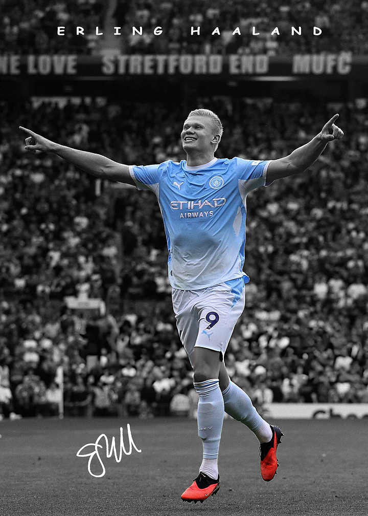 Erling Haaland Manchester Celebration