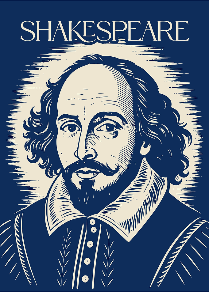 William Shakespeare Portrait Illustration
