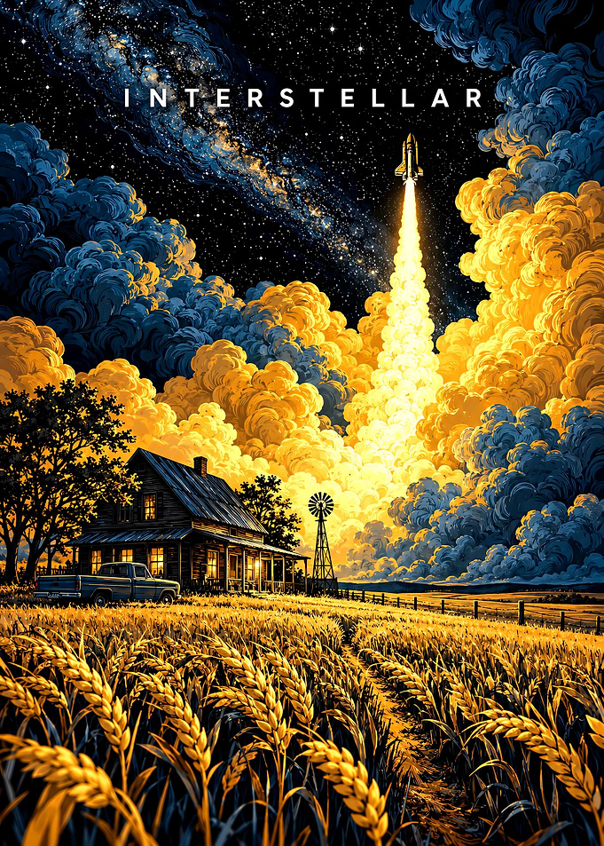Interstellar Movie Poster Art