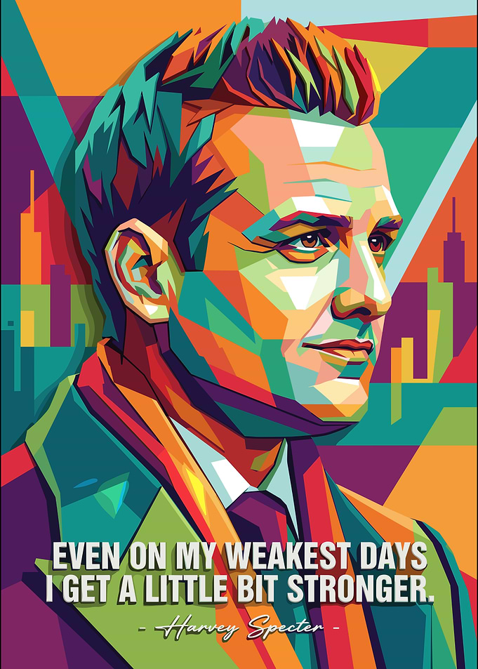 Harvey Specter Pop Art Poster