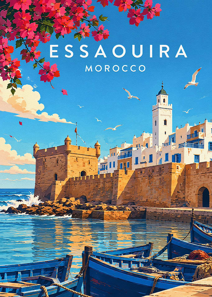 Essaouira Morocco Travel Poster