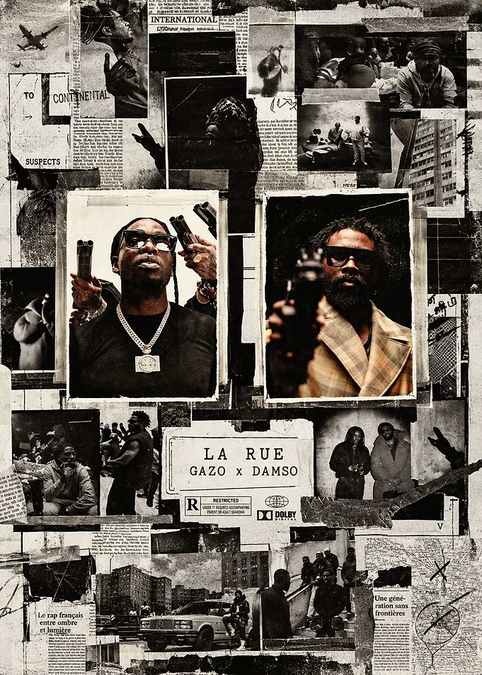 Gazo x Damso La Rue Collage