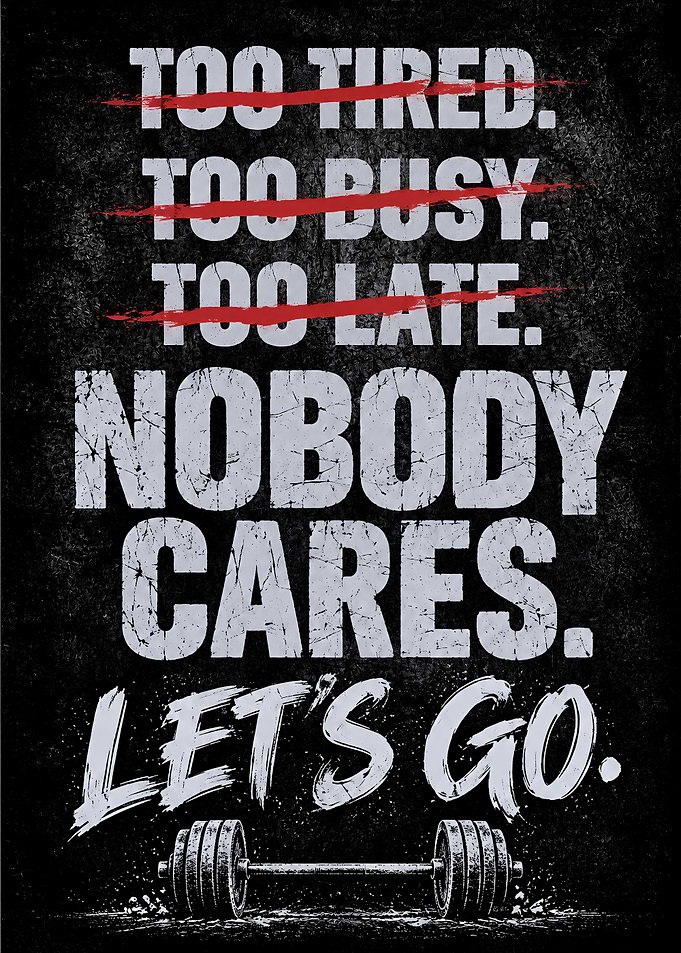 Motivational Gym Workout Poster