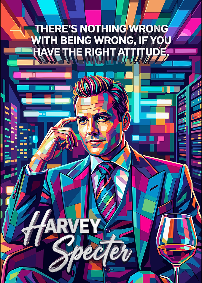 Harvey Specter Pop Art Poster
