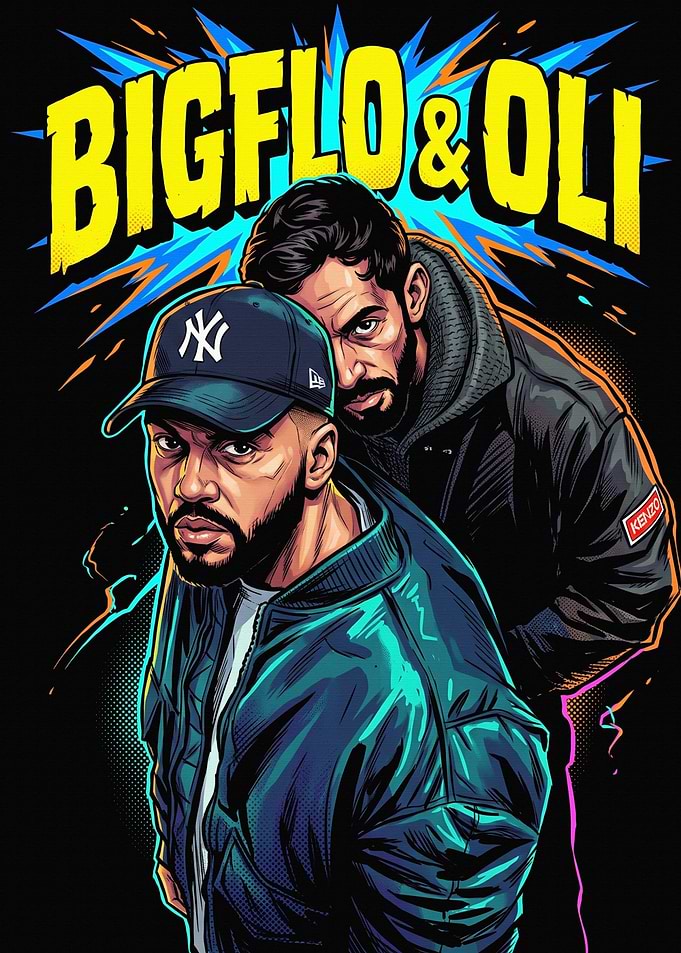 Bigflo and Oli Rap Duo Illustration