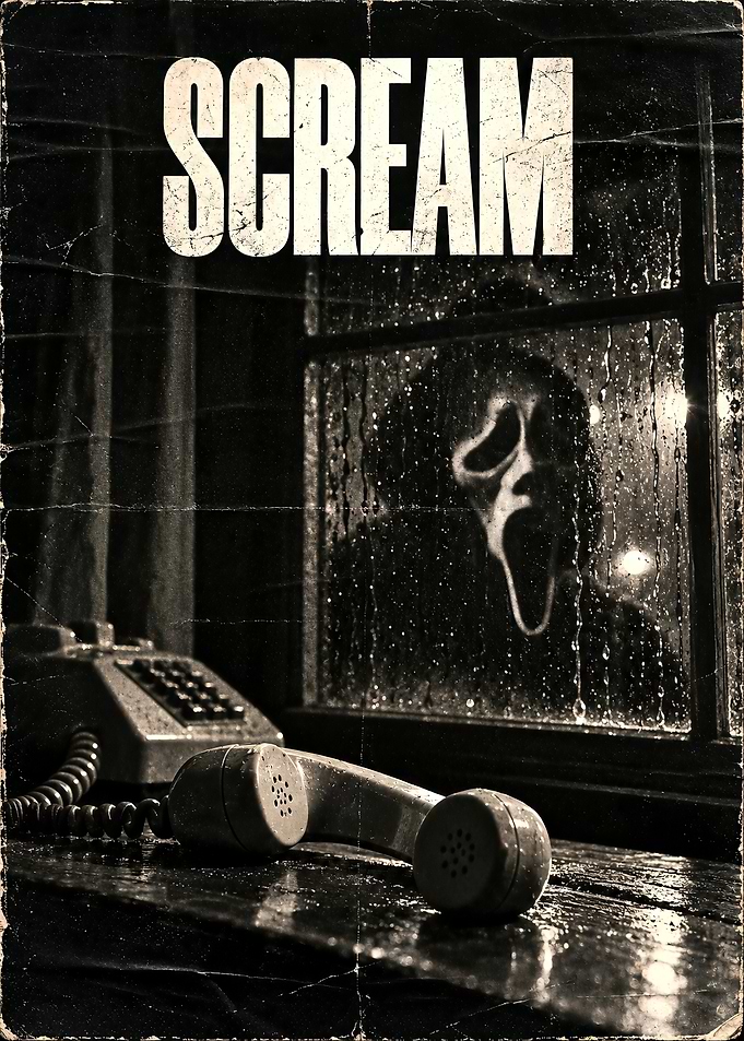 Scream Movie Poster with Ghostface