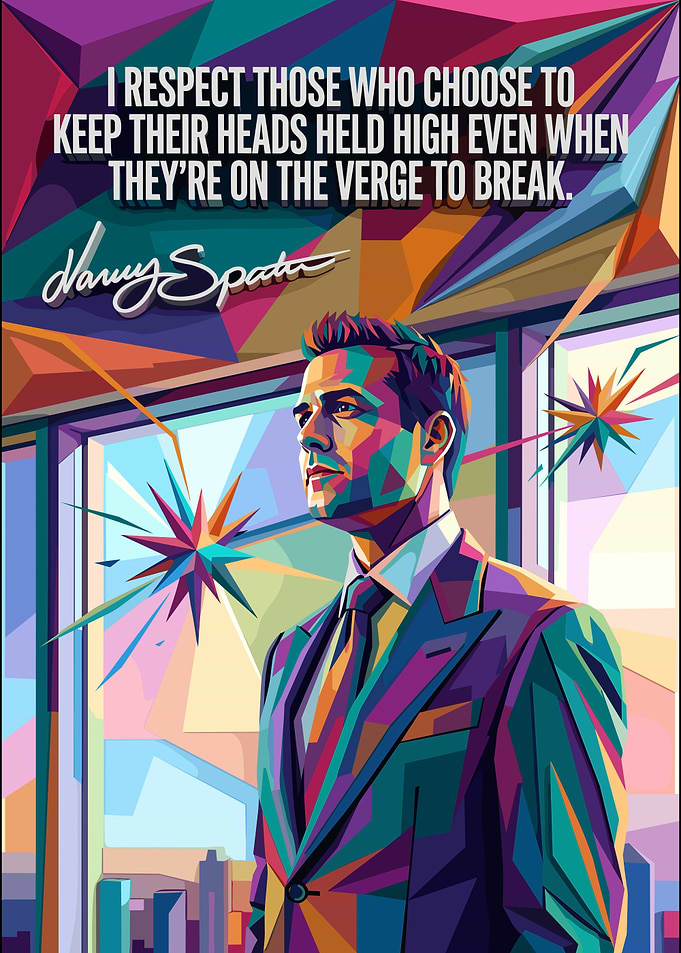 Harvey Specter Pop Art Poster