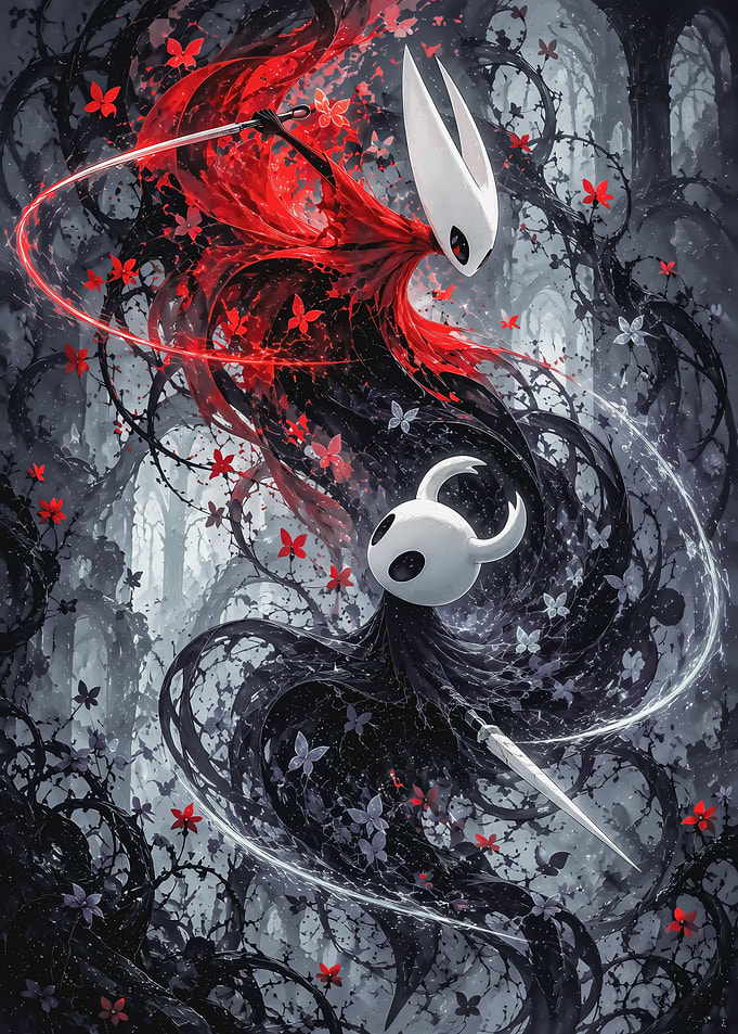 Hornet and The Knight Hollow Knight