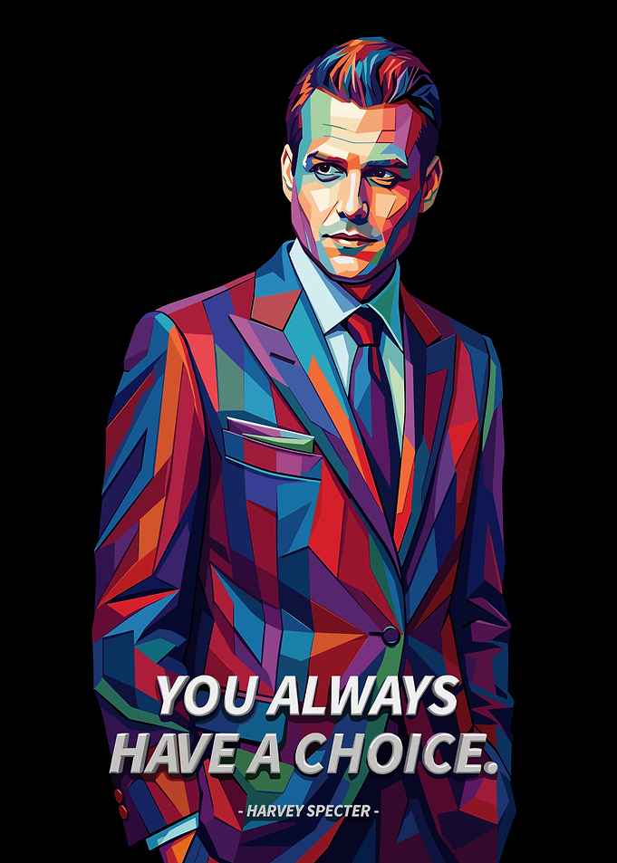 Harvey Specter Pop Art Poster
