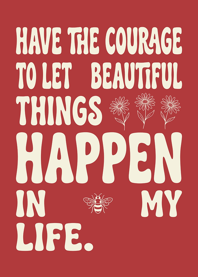 Inspirational Quote Poster with Bee