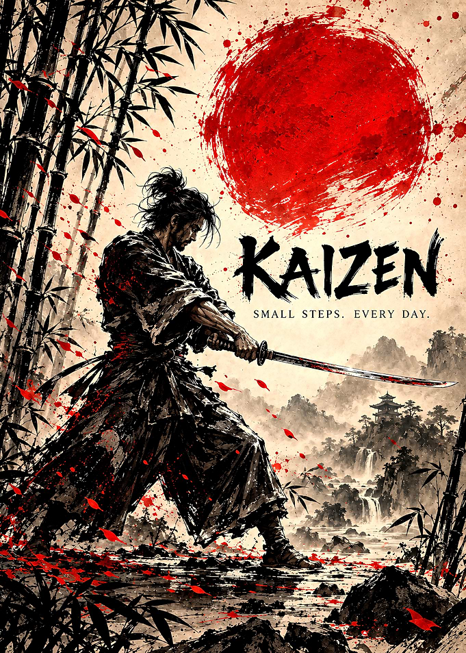 Kaizen Samurai Warrior Poster