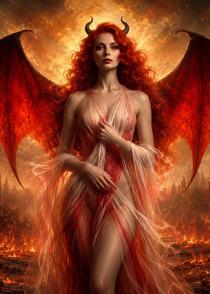 Ethereal Red Demon Queen