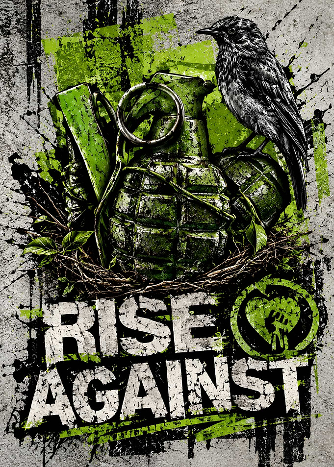 Rise Against Band Logo Art