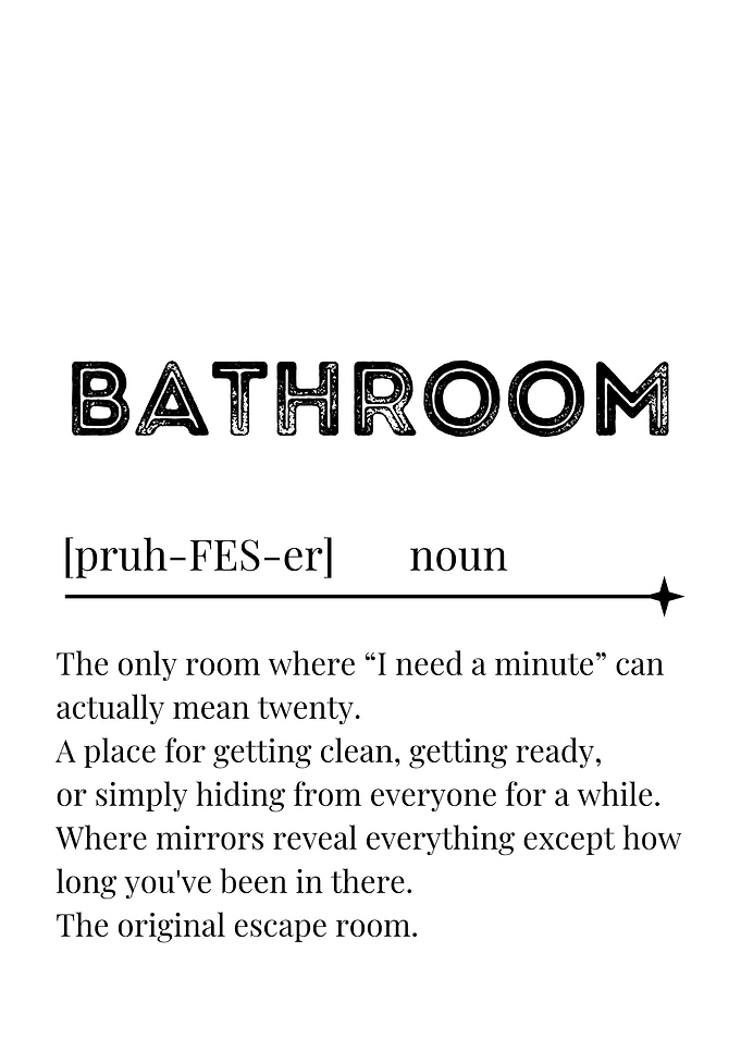 Funny Bathroom Definition