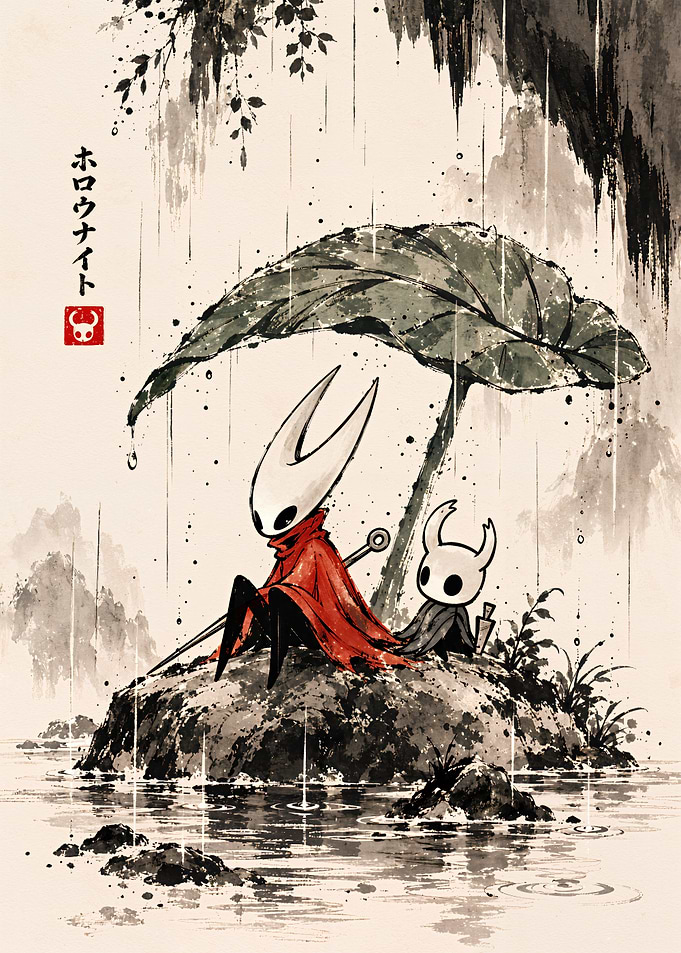 Hollow Knight Ink Wash