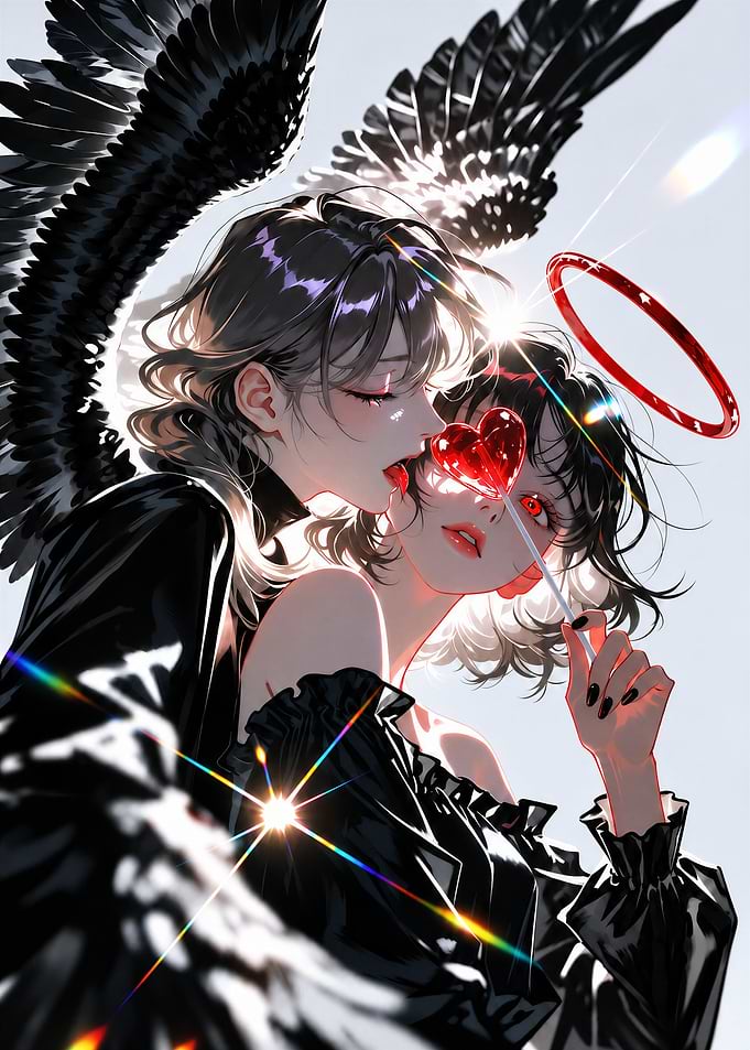 Dark Angel and Red Halo Anime