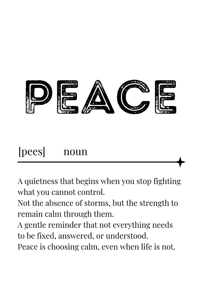Peace Definition
